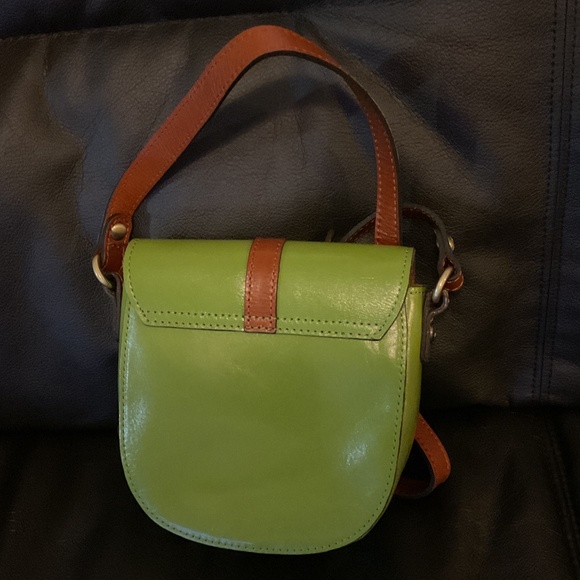 Patricia Nash Barton Leather Saddle Bag Crossbody - Picture 2 of 6